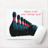 おもしろいカスタマイズ可能な名前ボウリングをする人、 クリケットの投手ボーリングマウスパッド マウスパッド (マウス)