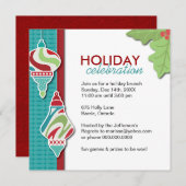 おもしろいカスタマイズ可能な祝日パーティ招待状 招待状 (正面/裏面)