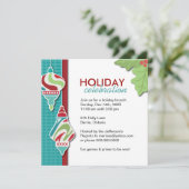 おもしろいカスタマイズ可能な祝日パーティ招待状 招待状 (スタンド正面)