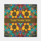 おもしろいカスタマイズ自身のデイジー吸光度マグネット マグネット (正面)