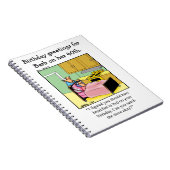 おもしろいカスタマイズ誕生日会ゲストブックノート ノートブック (右側)