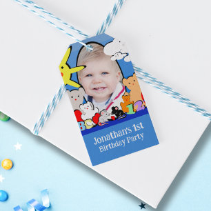 おもしろいカスタムかわいい動物誕生日ありがとう ギフトタグ