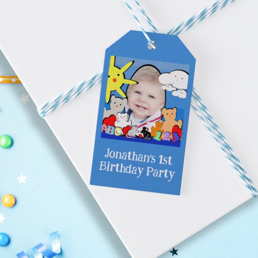 おもしろいカスタムかわいい動物誕生日ありがとう ギフトタグ