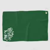 おもしろいカスタムが私のアクセサリーに汚れて話すゴルフタオル ゴルフタオル (横)