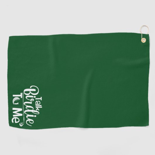 おもしろいカスタムが私のアクセサリーに汚れて話すゴルフタオル ゴルフタオル (横)