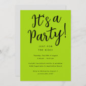 おもしろいカスタムカラーズキッドパーティー 招待状 (正面/裏面)