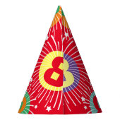 おもしろいカスタムキッズバースデーパーティー紙コーン帽子 パーティーハット (裏面)