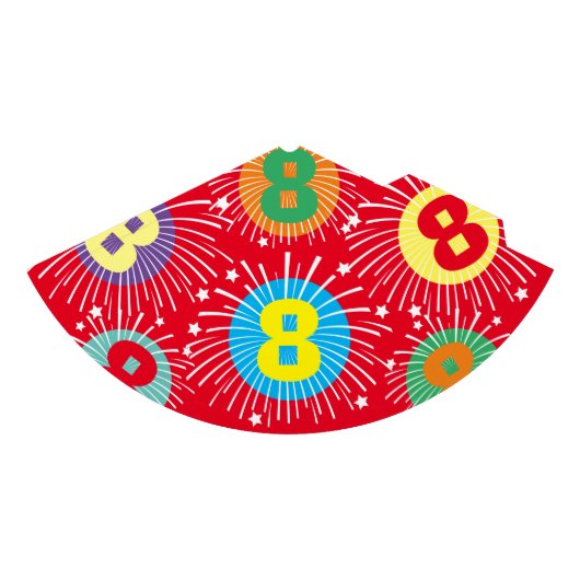 おもしろいカスタムキッズバースデーパーティー紙コーン帽子 パーティーハット (正面)