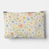 おもしろいカスタムクラッシーなシャビーフランスのフローラアートパターン アクセサリーポーチ (裏面)