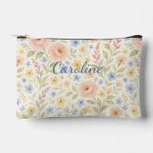 おもしろいカスタムクラッシーなシャビーフランスのフローラアートパターン アクセサリーポーチ (正面)