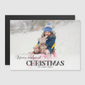 おもしろいカスタムクリスマスタイポグラフィ写真 (正面/裏面)