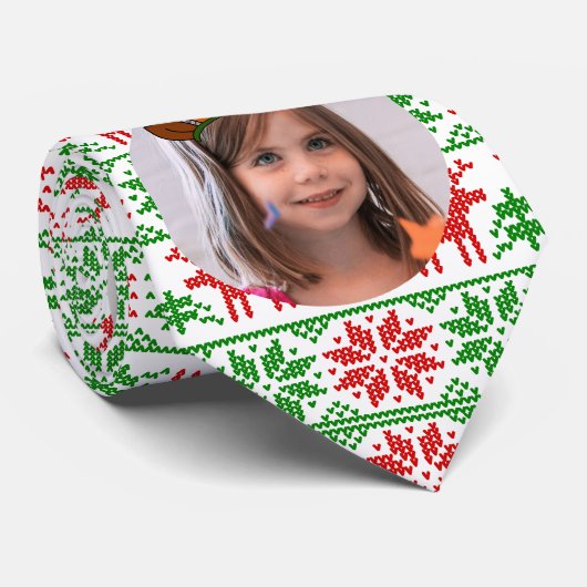 おもしろいカスタムクリスマストナカイdiadem写真in hole ネクタイ (ロール)