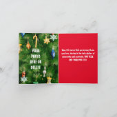 おもしろいカスタムクリスマス小妖精や小人写真inホールペット 招待状 (内部)