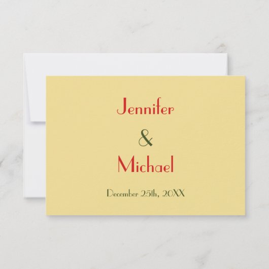 おもしろいカスタムクリスマス結婚式RSVP招待状 出欠カード (裏面)