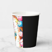 おもしろいカスタムクリーミーアイスクリーム誕生日 紙コップ (左)