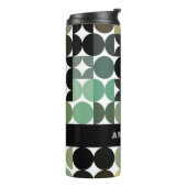 おもしろいカスタムグレーグリーンマスタードチューペブラウンパターン タンブラー (回転左)