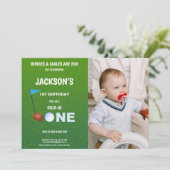 おもしろいカスタムゴルフパーティー招待状 招待状 (スタンド正面)