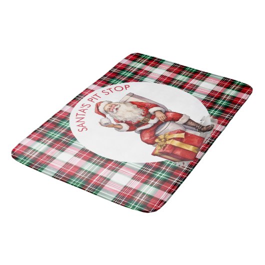 おもしろいカスタムサンタクロース引用文クリスマス バスマット (アングル)