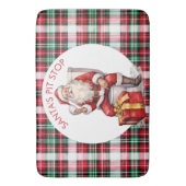 おもしろいカスタムサンタクロース引用文クリスマス バスマット (正面縦)