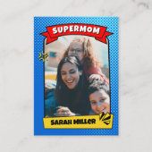 おもしろいカスタムスーパーママ漫画 コーリングカード (正面)