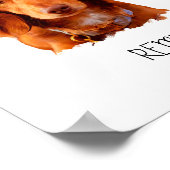 おもしろいカスタムダッシュントのウォールアートポスター ポスター (角)