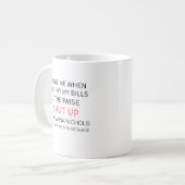 おもしろいカスタムトレンディー文の皮肉 コーヒーマグカップ (正面左)