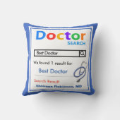 おもしろいカスタムドクター・ギフト クッション (裏面)