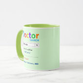 おもしろいカスタムドクター・ギフト・マグ マグカップ (正面左)