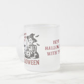 おもしろいカスタムハローウィンパーティ フロストグラスマグカップ (正面左)