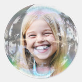 おもしろいカスタムバブルシール ラウンドシール (正面)