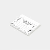 おもしろいカスタムバレンタイン/アニバーサリーカップルのクーポン ポストイット (アングル)