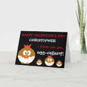 おもしろいカスタムパーソナライズされたチェンドンズバレンタインデー カード (正面)