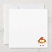 おもしろいカスタムパーソナライズされたチキンヴァレンティーンズデイ カード (裏面)