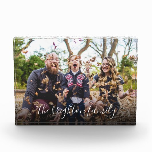 おもしろいカスタムファミリ名 フォトブロック (正面)