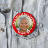 おもしろいカスタムフォト誕生日パーティーのお気に入り 缶バッジ (インサイチュ)