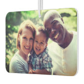 おもしろいカスタムブライトフィルターファミリーフォトキープサケ カーエアーフレッシュナー (左)