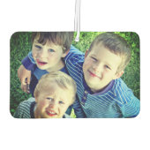 おもしろいカスタムブライトフィルタ子供たち写真ギフト カーエアーフレッシュナー (裏面)