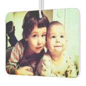 おもしろいカスタムブライトフィルタ子供たち写真ギフト カーエアーフレッシュナー (左)