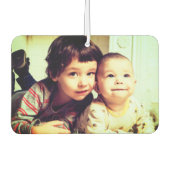 おもしろいカスタムブライトフィルタ子供たち写真ギフト カーエアーフレッシュナー (正面)