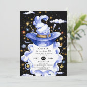 おもしろいカスタムブロームウィザード誕生日 招待状 (スタンド正面)