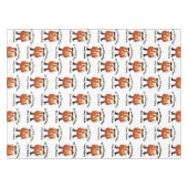 おもしろいカスタムプディングメリークリスマス テーブルクロス (正面(横))