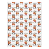 おもしろいカスタムプディングメリークリスマス テーブルクロス (正面)