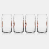 おもしろいカスタムベビー顔 ガラス缶 (左)