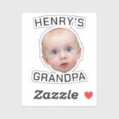 おもしろいカスタムベビー顔 シール (シート)