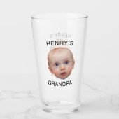 おもしろいカスタムベビー顔 タンブラーグラス (正面)