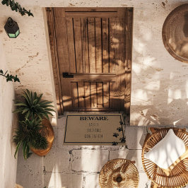 おもしろいカスタムペットキャットドッグポーズモダンタイポグラフィ ドアマット