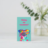 おもしろいカスタムペットシッタードッグウォーカー 名刺 (スタンド正面)