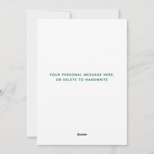 おもしろいカスタムペットフォトドッグマメリークリスマスホール シーズンカード (裏面)