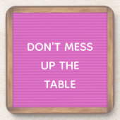 おもしろいカスタムメッセージ掲示板マーキー記号Beve コースター (正面)