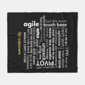 おもしろいカスタムロゴ毛布 フリースブランケット (正面(横))